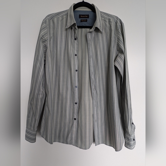 Massimo Dutti Stripped Shirt L - Picture 4 of 7